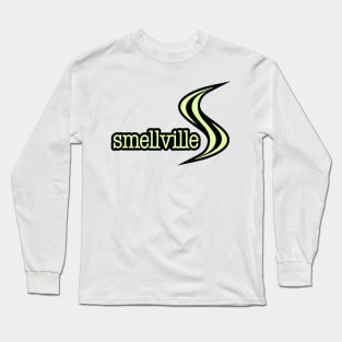 Smellville Logo Light Green with Black Outline Long Sleeve T-Shirt